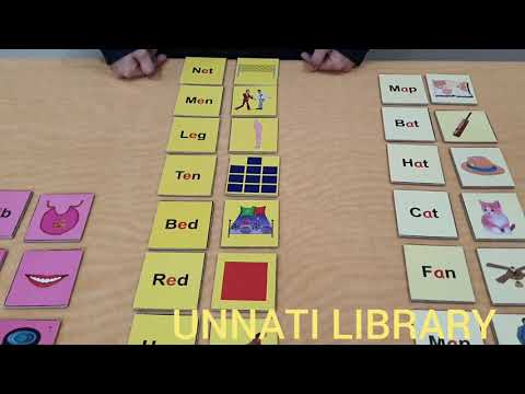 Phonics a, e, i, o, u vowel game from Unnati Library