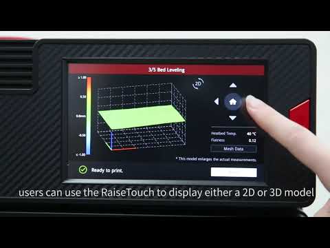 E2 3D Printer Automatic Bed Leveling Raise3D Features Overview