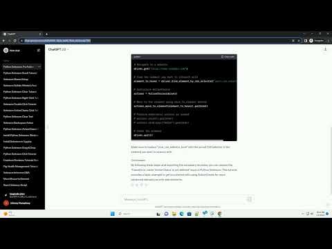 Python Selenium Actionchains Is Not Defined