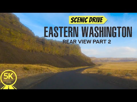 5К Scenic Drive - Eastern Washington USA - Exploring Grand Coulee Dam Area - Rear View - Part #2