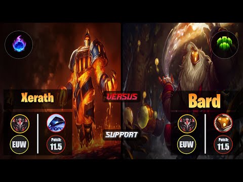GrandMaster XERATH [Arcane Comet] (Support) VS  BARD - Grandmaster EUW Patch 11.5