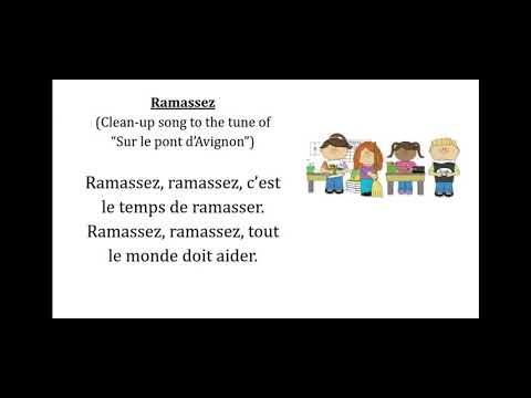 C'est le temps de ramassez : French Clean Up Song : French Kinder TV