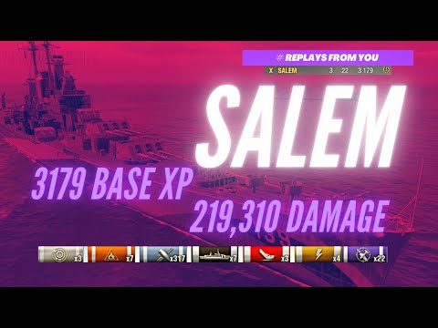 Wows SALEM: Cruiser World of Warships #wows #worldofwarships #gaming