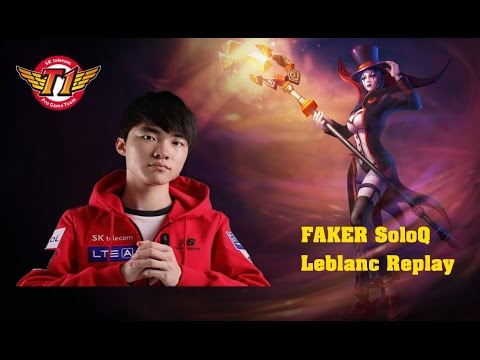 SKT T1 Faker   LeBlanc vs Azir   KR LOL Challenger