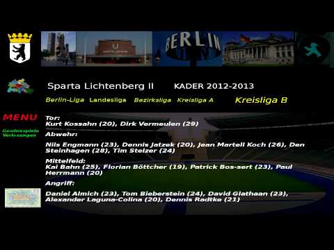 Sparta Lichtenberg II Kader 2012-13 Kreisliga B 1.Abteilung