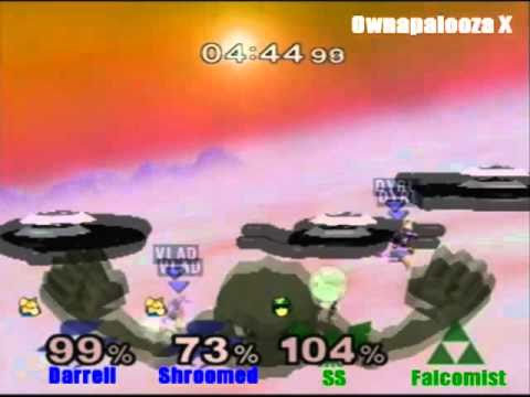 Ownapalooza X: Grand Finals - SilentSpectre/Falcomist(Green) vs Shroomed/Darrell(Blue) Part 1