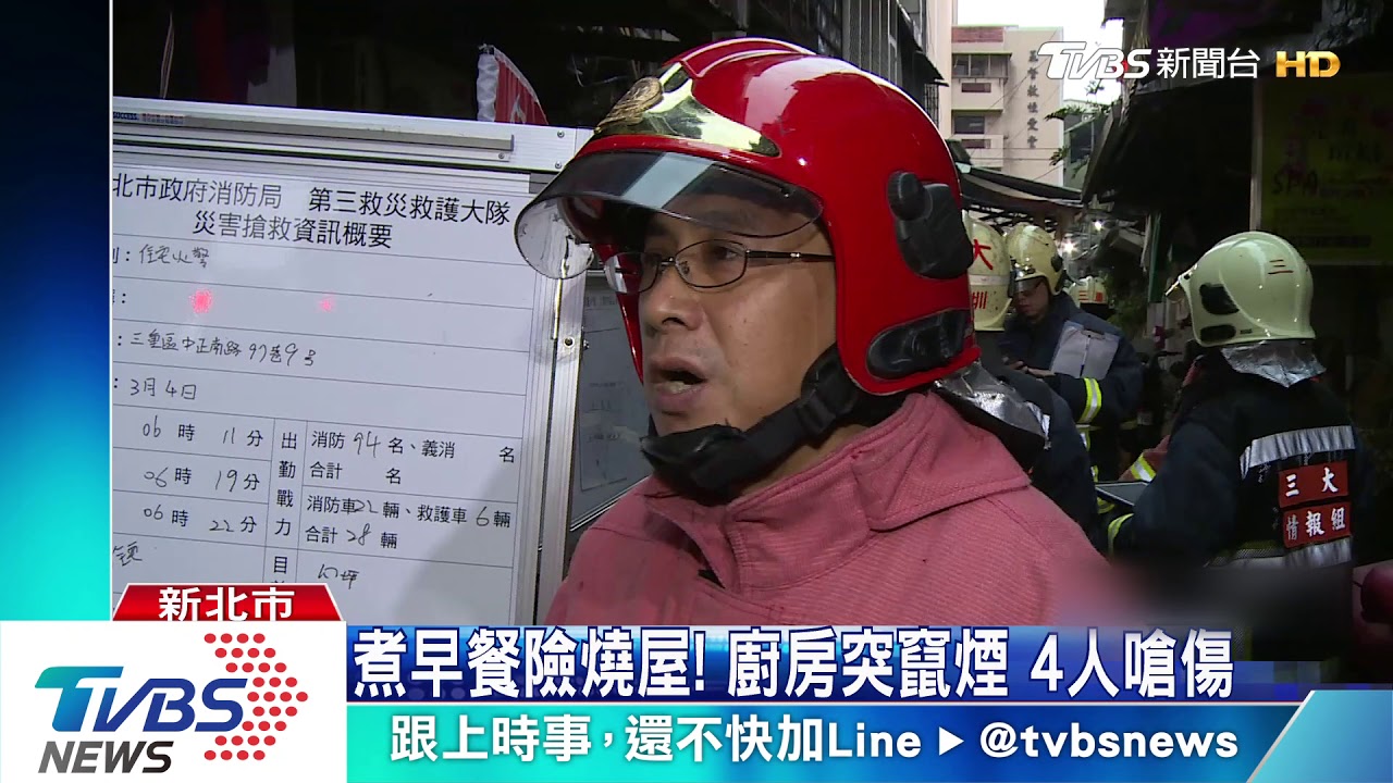 煮早餐險燒屋！廚房突竄煙　一家4口嗆傷