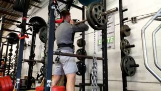 275 + 2 Chains Front Box Squat