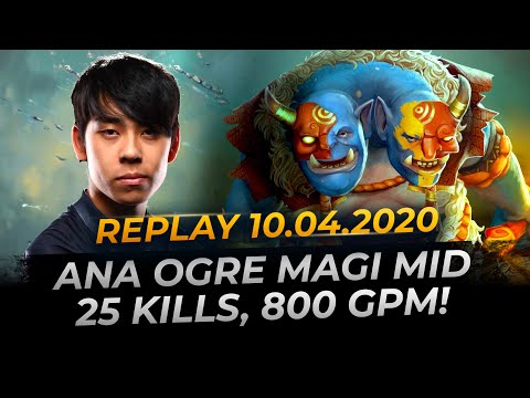 ana Ogre Magi Solo Mid 25 kills - Dota 2 Replay Full Gameplay