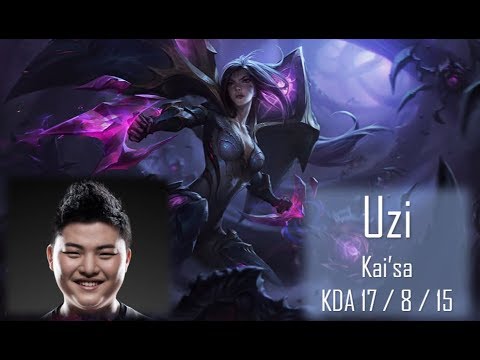 Rng Uzi - Kai'sa Bottom Lane : Kai'sa Highlights (vs Blossom,Mmd,Tank, ; with Ming,Croc)