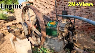 Amazing old black Diesel engine startup | amazing startup old engine | diesel engine