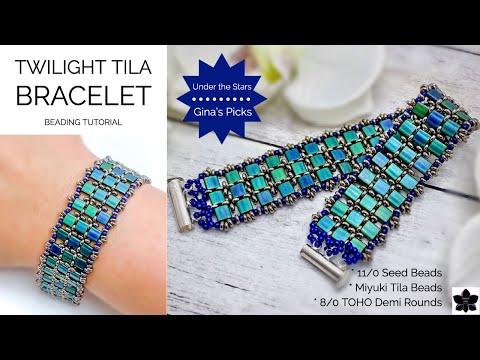 Twilight Tila Bead DIY Beaded Bracelet Tutorial