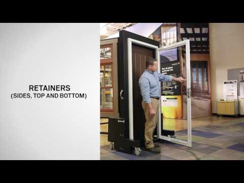 Identify the Parts of 2000 Series / 6 Series Fullview / Trim Storm Door | Andersen Windows