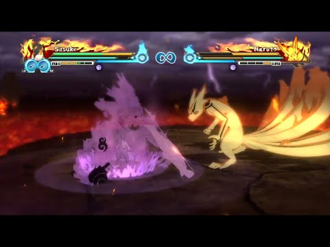 SUSANOO (SASUKE) VS KURAMA (NARUTO) || NARUTO STORM REVOLUTION ||