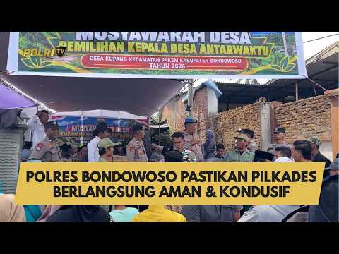 POLRES BONDOWOSO PASTIKAN PILKADES BERLANGSUNG AMAN & KONDUSIF