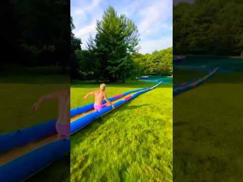 Testing worlds biggest SLIP N SLIDE!!
