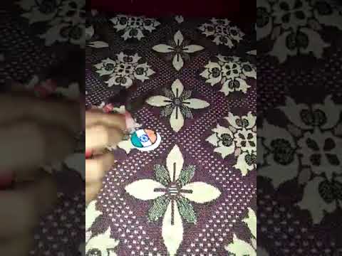 How to make India batch for dress💚💚💚