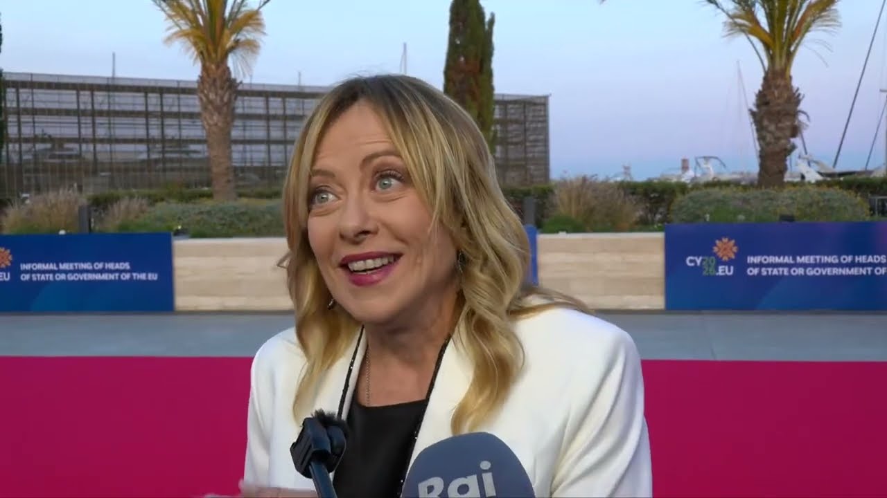 🔴 ULTIM'ORA - DICHIARAZIONI DI GIORGIA MELONI DAL CONSIGLIO EUROPEO DI AGIA NAPA
