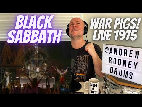 Drum Teacher Reacts: 'WAR PIGS': Black Sabbath LIVE 1975 (BILL WARD!)