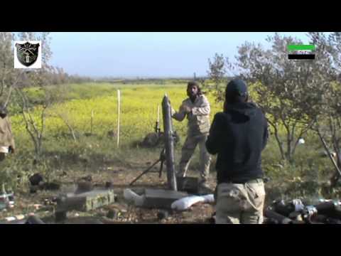 استهداف مقرات النظام في تل الحارة في ريف درعا بقذائف الهاون من قبل لواء الشهيد غسان طويرش