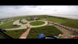 Flying Quintana Beach after Tropical Storm Bill