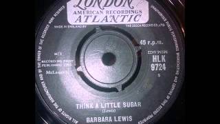 Barbara Lewis   Think a little sugar   Northern Soul