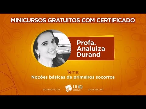 MINICURSO NOÇÕES BÁSICAS DE PRIMEIROS SOCORROS - ANALUIZA DURAND