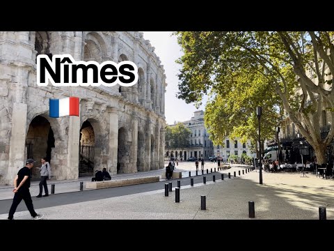 Nîmes 🇫🇷, France’s little Rome, Walking Tour 4K 60fps, October 31, 2024 City Walk