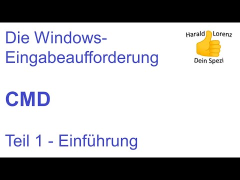 CMD-Tutorial (deutsch) CMD-Befehle Teil 1 - Einführung