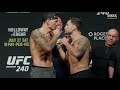 UFC 240: Max Holloway vs. Frankie Edgar Weigh-In Staredown - MMA Fighting