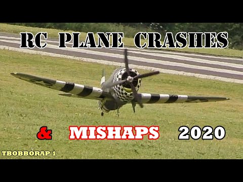 RC PLANE CRASHES & MISHAPS COMPILATION - TBOBBORAP1 - 2020