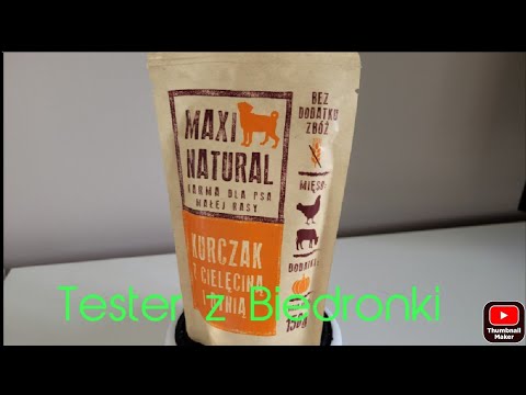 Tester karmy Maxi Natural z Biedronki