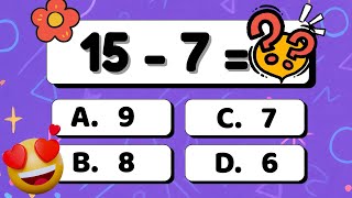 Quiz Divertido de Matemática║ADIÇÃO e SUBTRAÇÃO Fáceis║Vamos Somar e Diminuir? ➕➖║Continhas Simples🎲