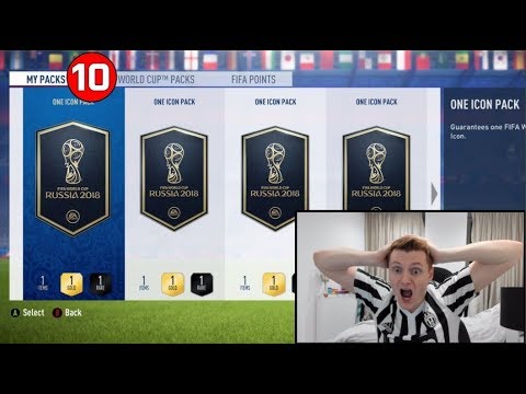 OMFG 10X GUARANTEED ICON PACKS!!! FIFA 18 World Cup Mode!