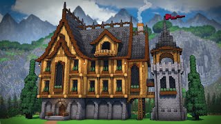 Minecraft: How To Build A Large Medieval House | Easy Tutorial