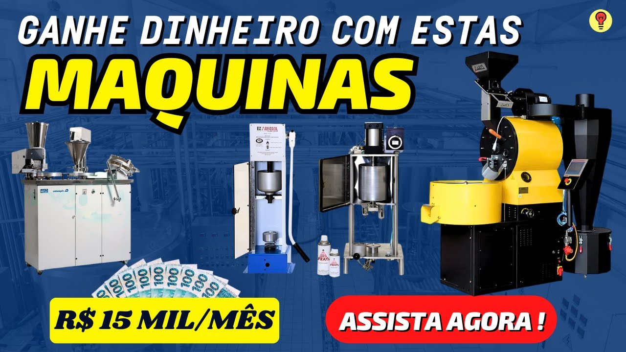 11 Máquinas Lucrativas Para MONTAR SUA FÁBRICA