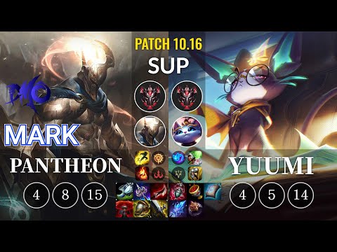 DMO Mark Pantheon vs Yuumi Sup - KR Patch 10.16