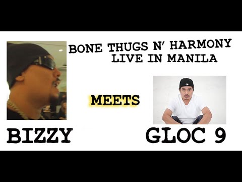 BIZZY B meets Gloc 9 at the Bone Thugs Concert Live in Manila ( 2014 )