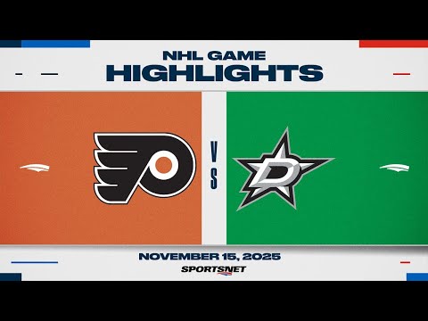 NHL Highlights | Flyers vs. Stars - November 15, 2025