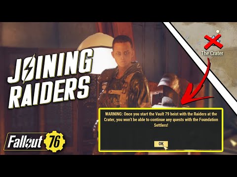 How to Join the Raiders!!! ..or Settlers (Simple Explanation) - Fallout 76 Wastelanders