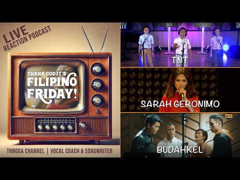 Ep 03 | Vocal Coach & Songwriter React to Filipino Talent - TNT Boys, Sarah Geronimo and Budahkel