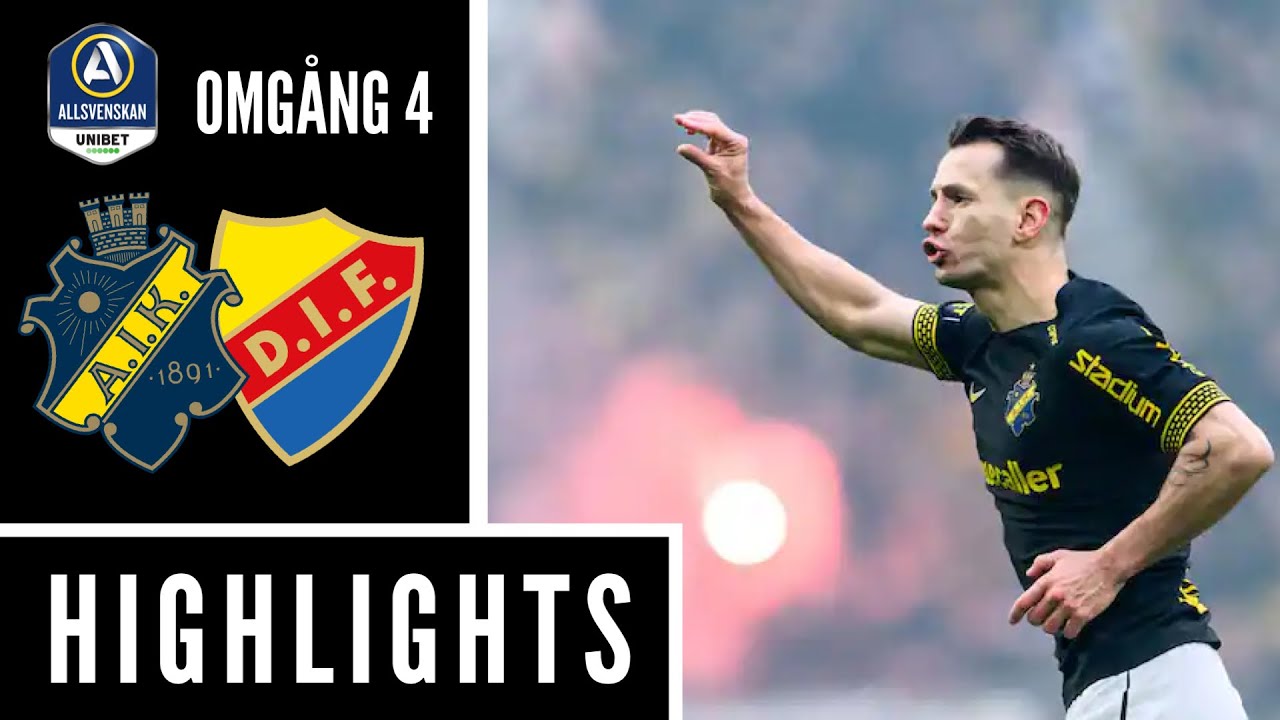 AIK - Djurgårdens IF | Höjdpunkter | Allsvenskan 2024 Omgång 4