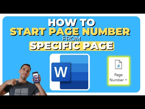 Word Tips: Easily Begin Page Numbers from Any Desired Page!