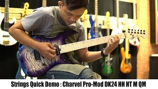 Video thumbnail for Strings Quick Demo : Charvel Pro-Mod DK24 HH HT M QM PURPLE PHAZE by Strings Shop