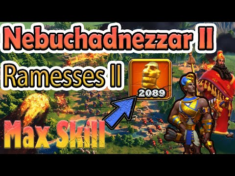 Up Max Skill Ramesses II and Nebuchadnezzar II in Rise of Kingdoms