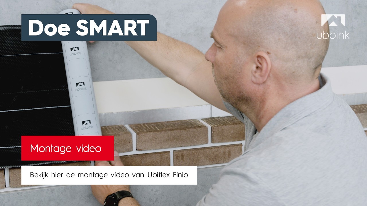 Ubiflex Finio - spouwaansluiting onderlinge overlap