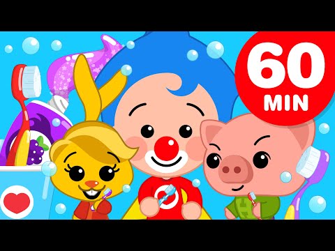 Dientes Brillantes 😄  -  Y Más Capítulos de Plim Plim (60 Minutos) | Dibujos Animados