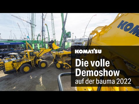 Volle Demoshow - Komatsu auf der bauma 2022