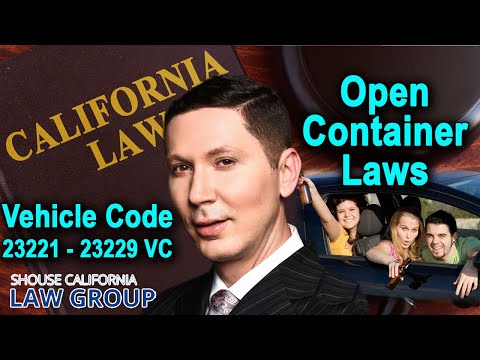Is it a crime to drive with an "open container"?