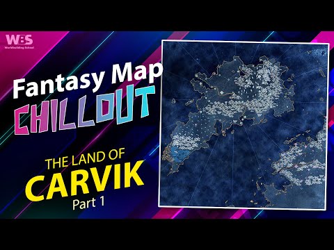 Land of Carvik - chillout fantasy map time lapse (part 1)